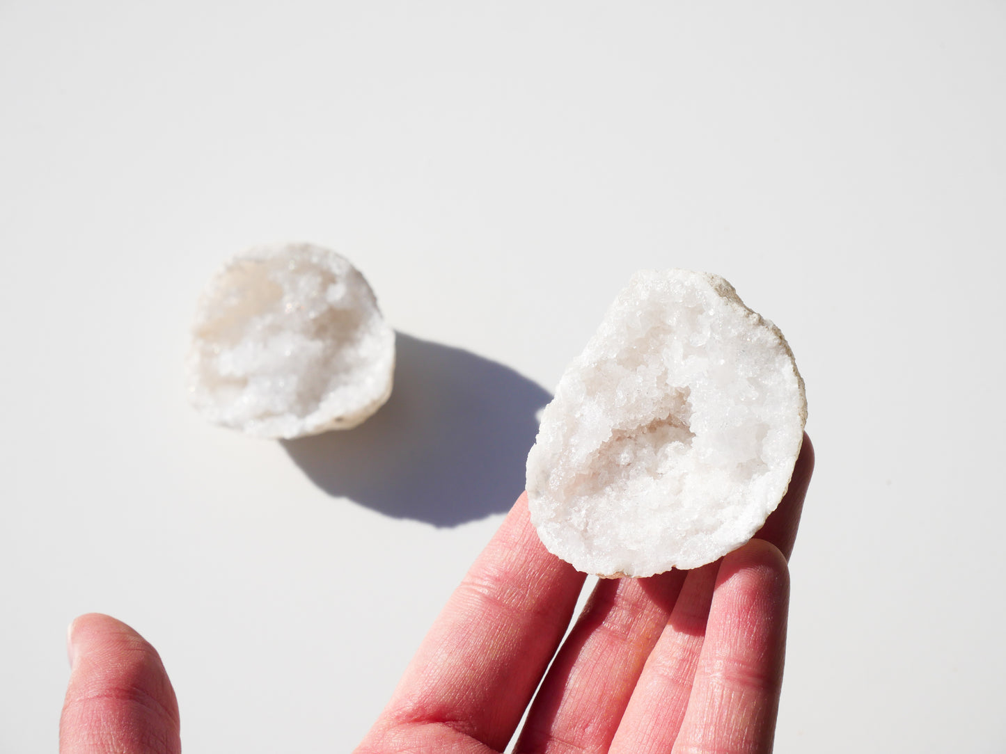Quartz Geode Pair - Small