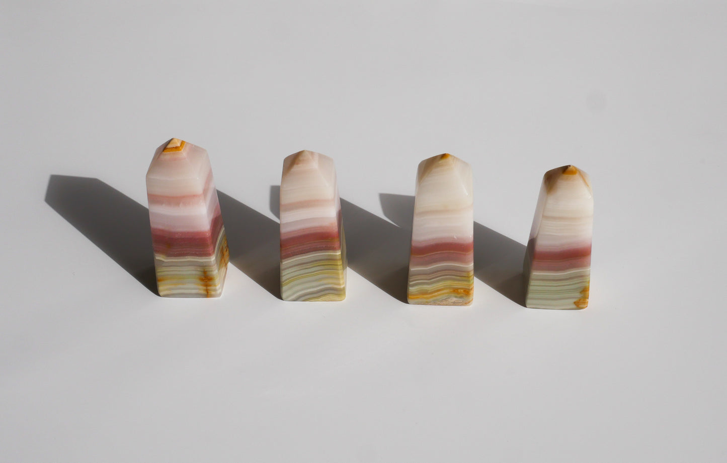 Pink Banded Calcite Tower