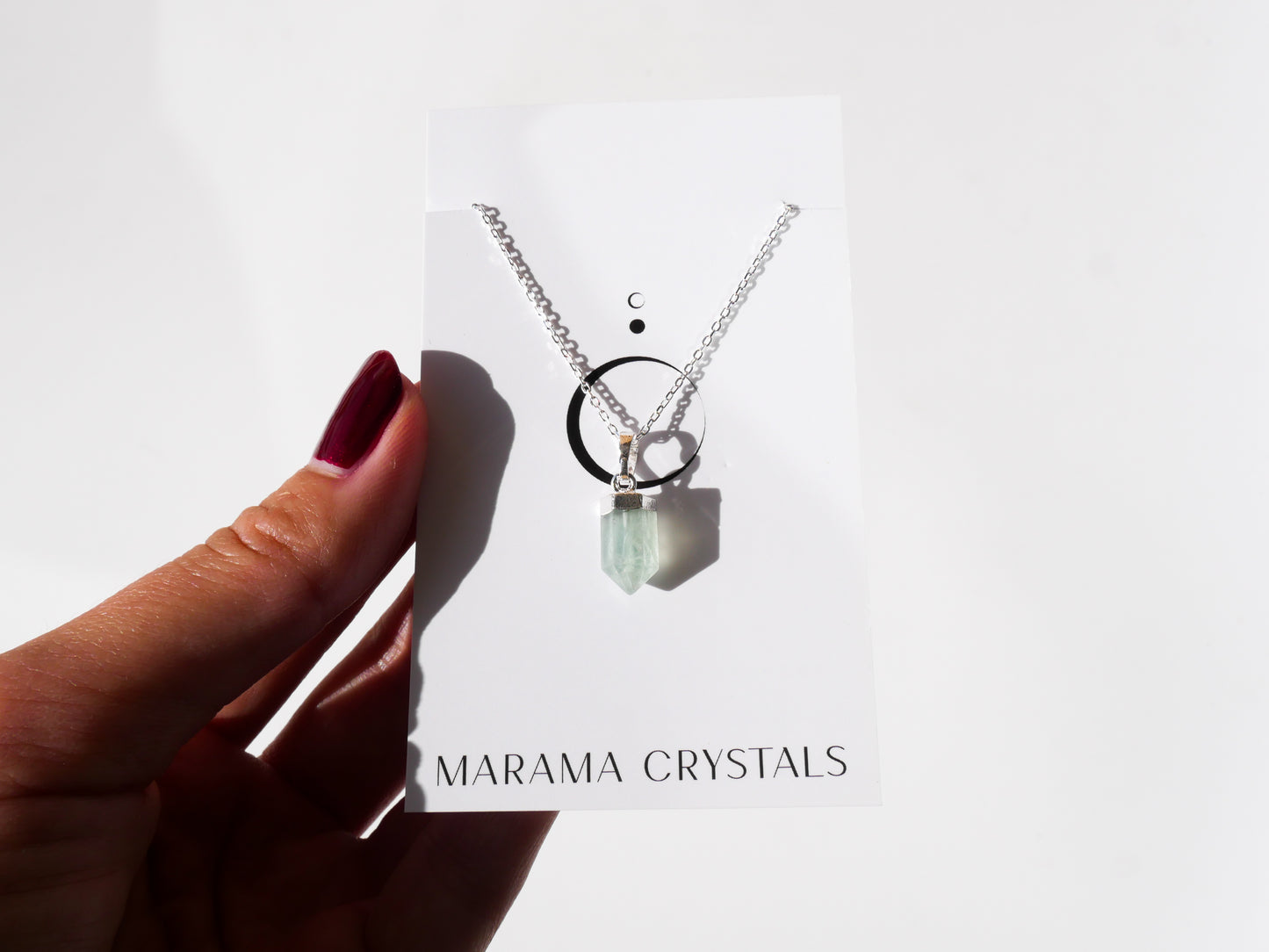 Fluorite Petite Necklace - Sterling Silver