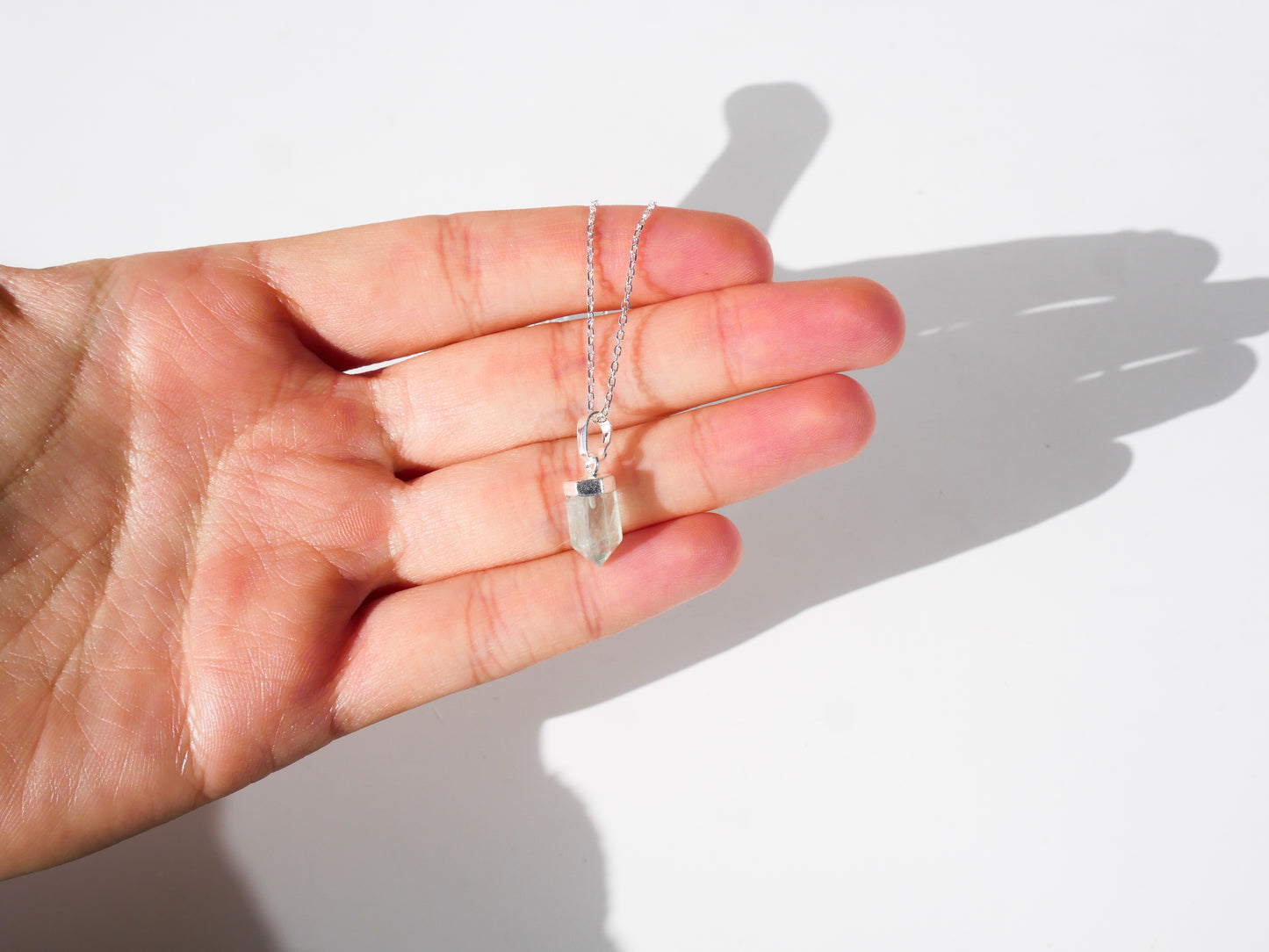 Fluorite Petite Necklace - Sterling Silver