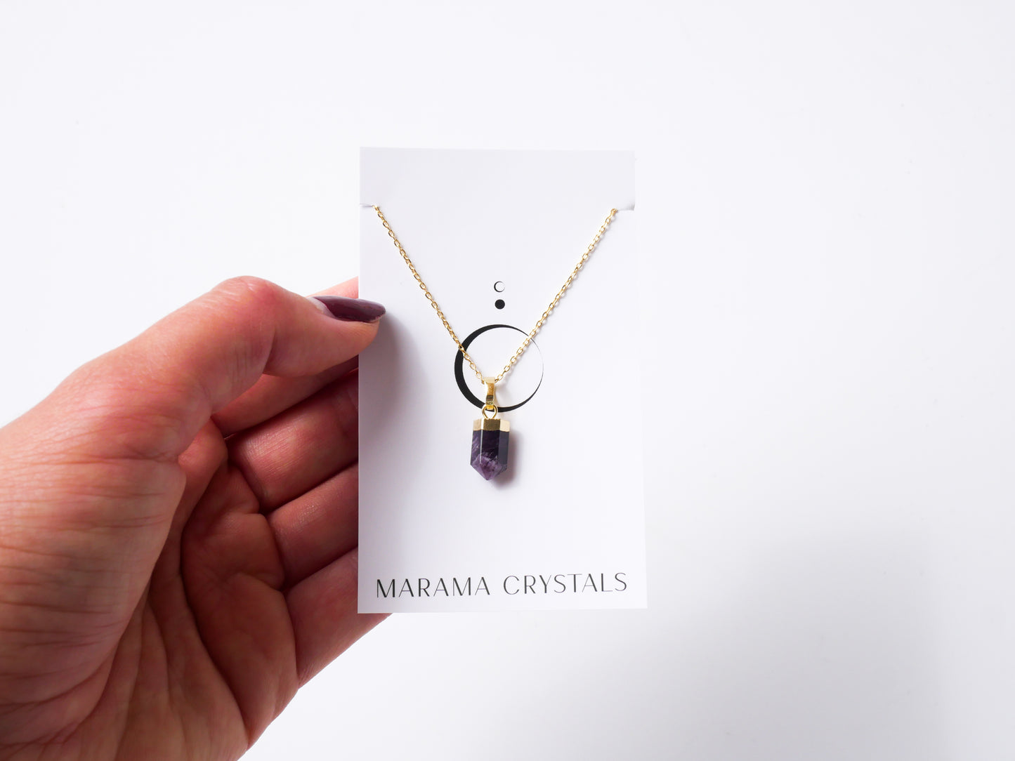 Amethyst Petite Necklace - 18k Gold Plated
