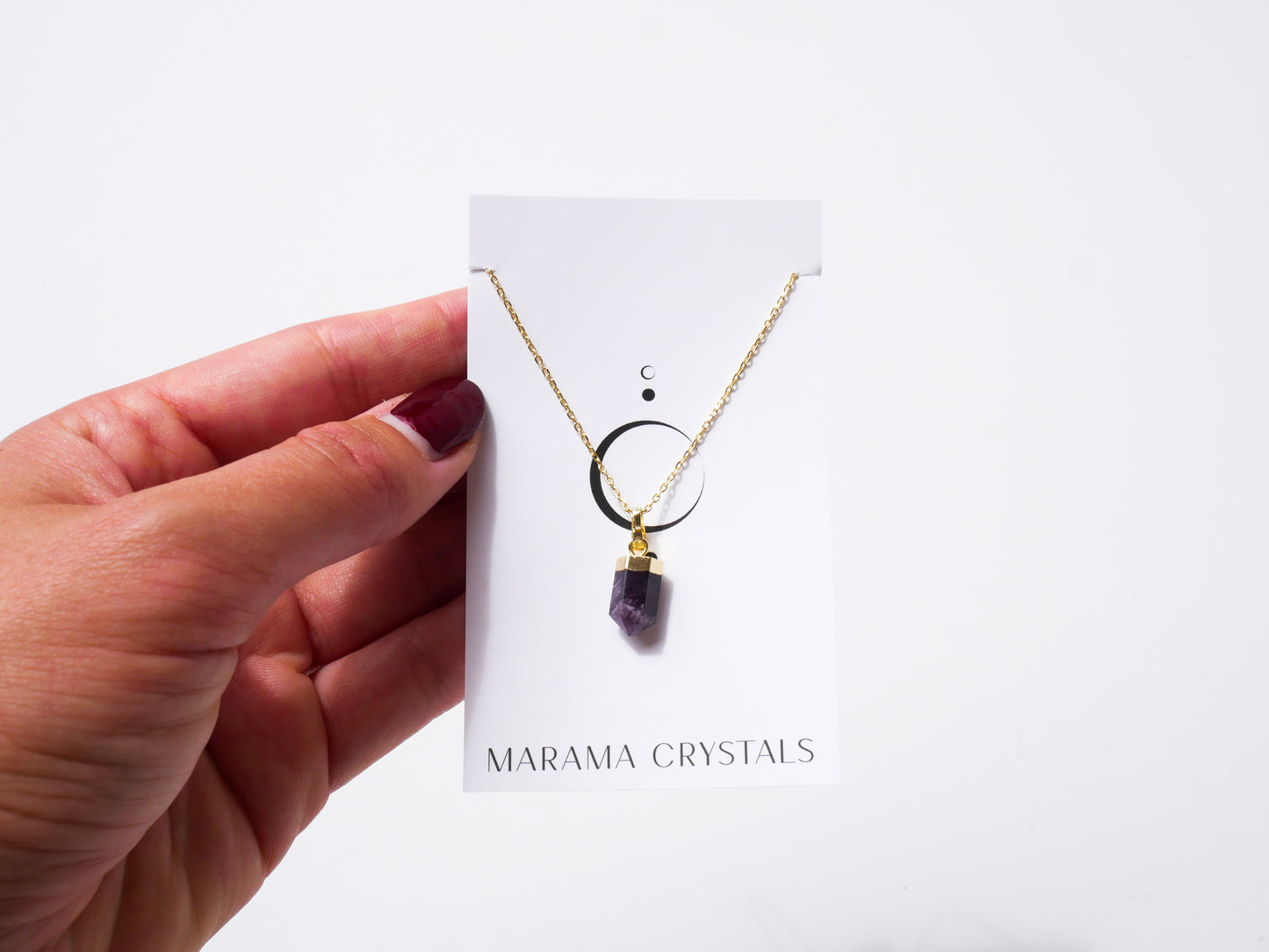 Amethyst Petite Necklace - 18k Gold Plated