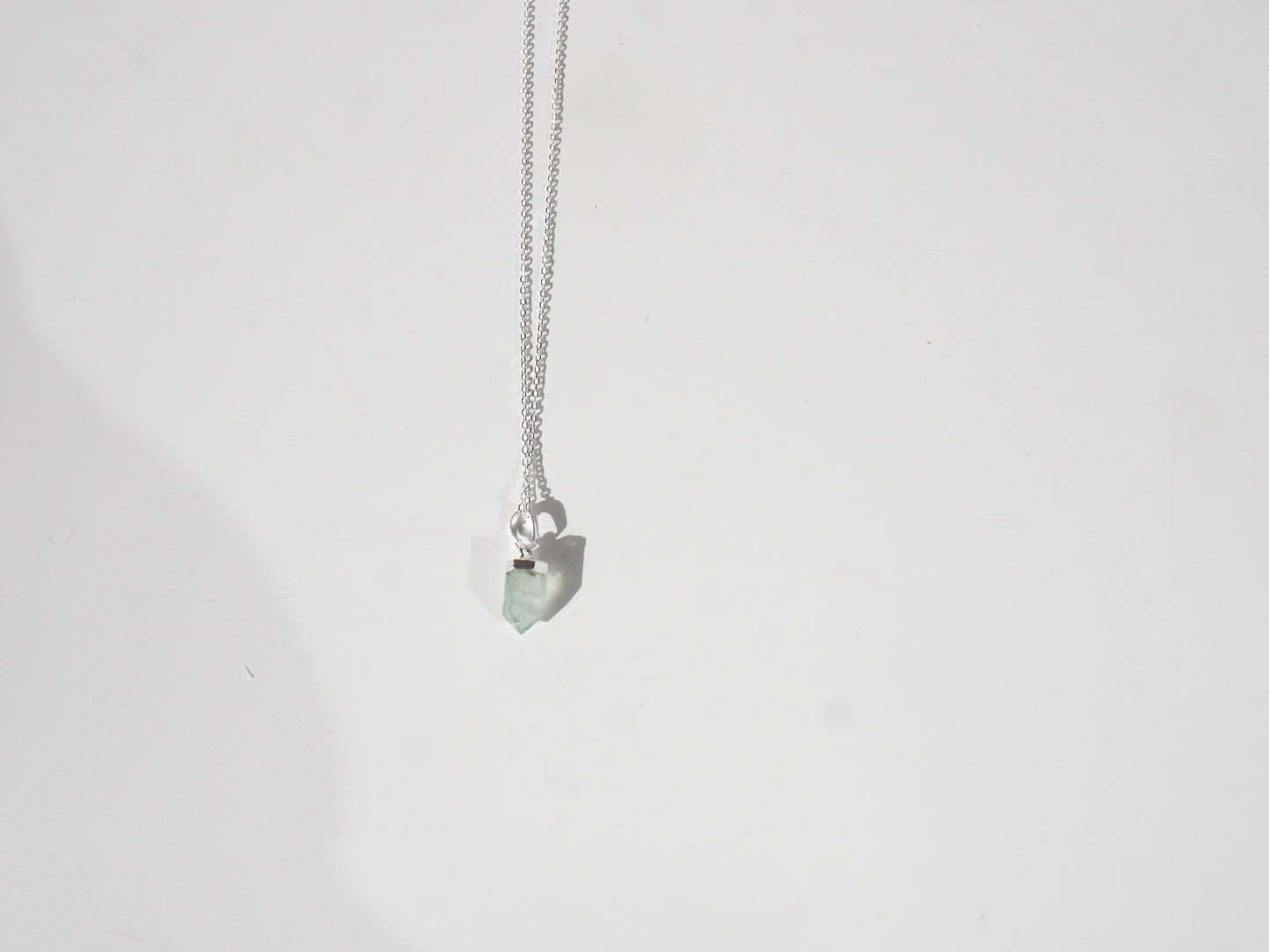 Fluorite Petite Necklace - Sterling Silver